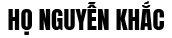 Họ Nguyễn Khắc - 